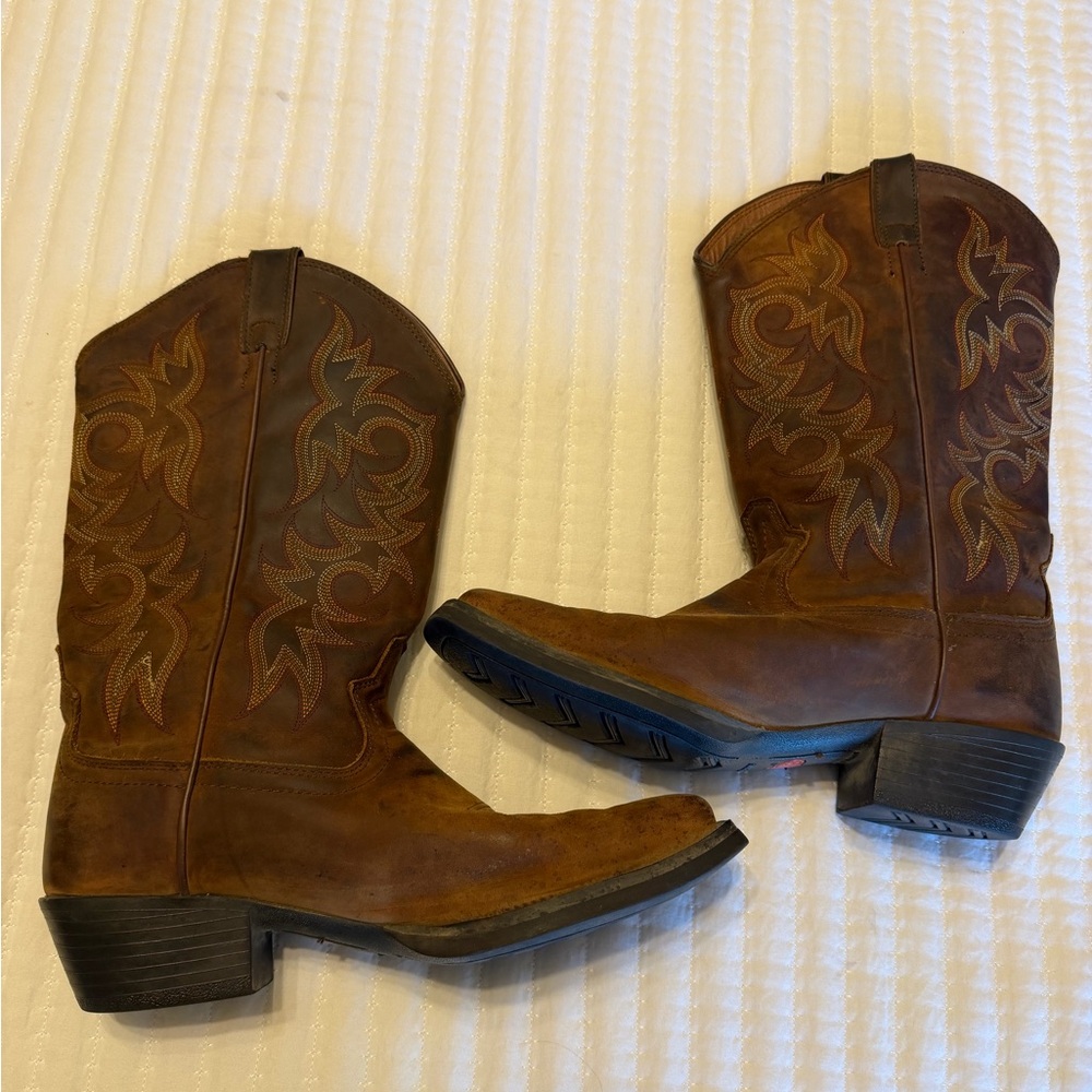 Justin Boots Brown and Black Leather Soles - Picture 8 of 8